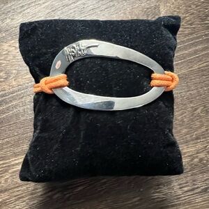 Ippolita Orange Cord Bracelet 925 6” D8